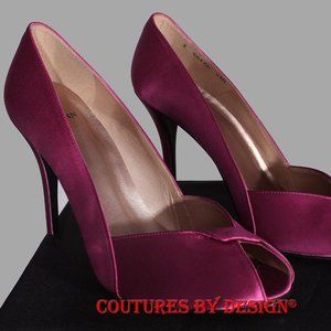 St John Peep Toe Magenta Heels